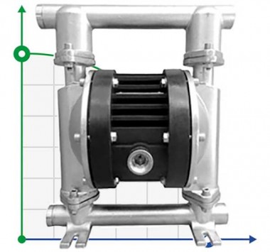 RUBY 015S-P-TST-T Pneumatische Membranpumpe — SP-Teploobmen