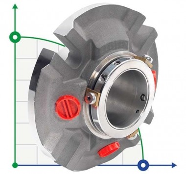 Kartuschedichtung R-CURC 4.5/8, SIC/SIC, VITON, 316L — SP-Teploobmen