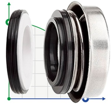 Сальник мотопомпы R-6B 5/8, CAR/CER, NBR, 304 — SP-Teploobmen
