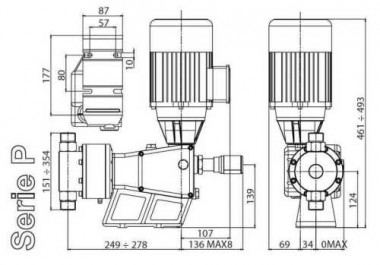 Плунжерный насос-дозатор PDM-P BA 431/9 400/3/50 0,55 — SP-Teploobmen
